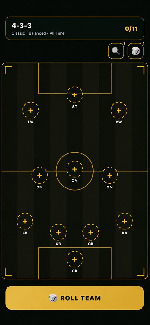 Draft your players on the pitch